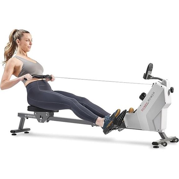 magnetic resistance rowing machine