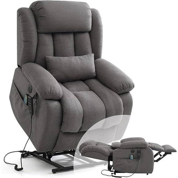Lift Recliner Chair with Massage Heating & USB Ports