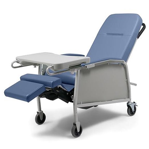 Lumex 3-Position Medical Recliner with Wheels