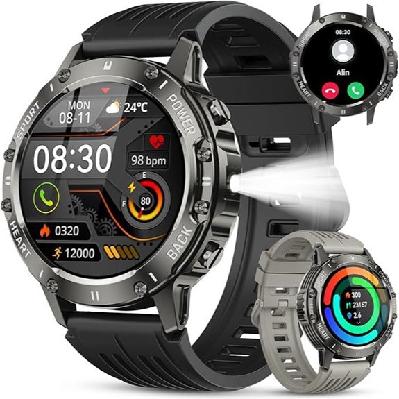 Smart Watch for Men with Fitness and Heart Rate