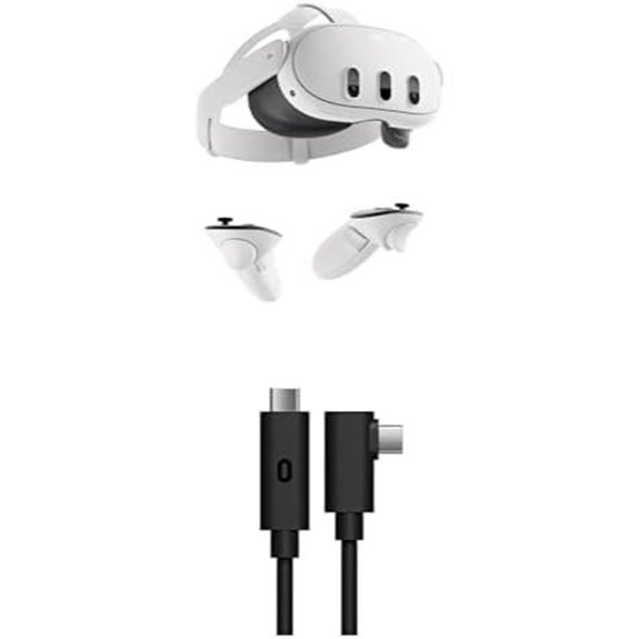 Meta Quest 3 512GB VR Headset + Link Cable Bundle