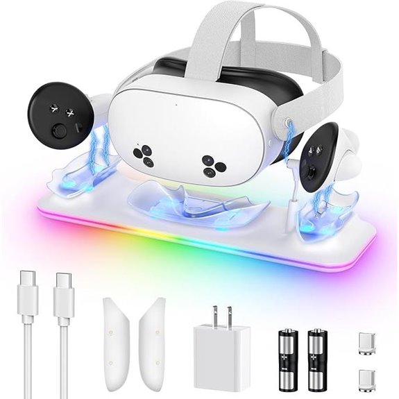 Kinwin Meta Quest 3 Charging Dock with RGB Light