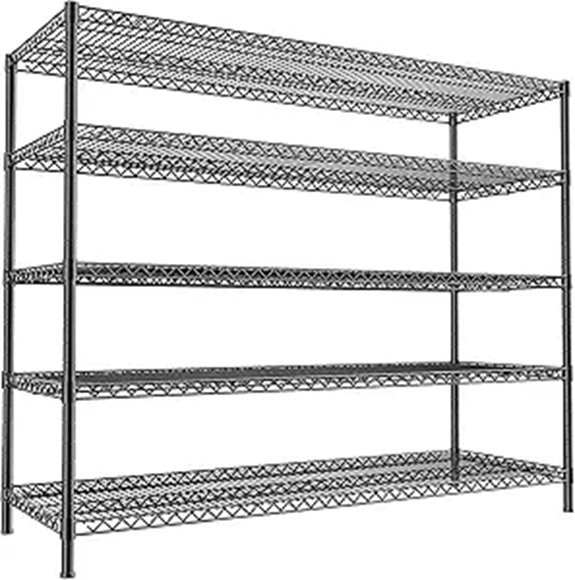 REIBII 55.5 W Metal Wire Shelving Unit