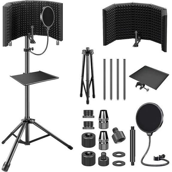 Aokeo Microphone Isolation Shield with Pop Filter
