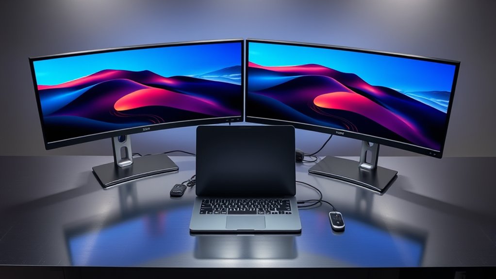 monitor docking station features