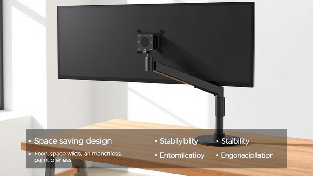 monitor size and adjustability