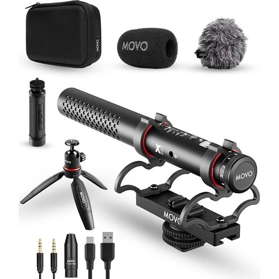 Movo X1 Supercardioid Microphone for Cameras and Devices