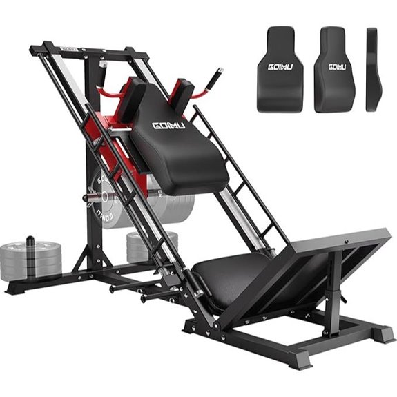 3-in-1 Leg Press & Hack Squat Machine with Back Support