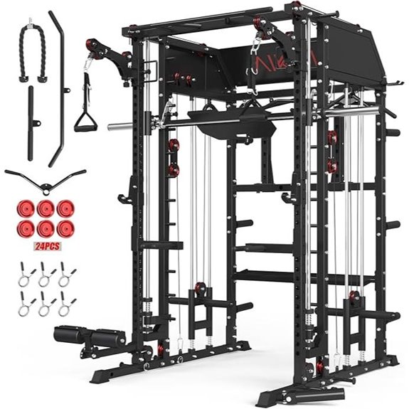 Mikolo Smith Machine with Multi-Function Power Cage