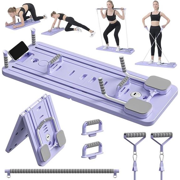 JANUA Pilates Reformer Board - 5-in-1 Foldable Pilates Equipment