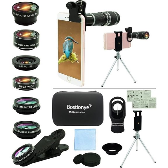 11-in-1 Smartphone Camera Lens Kit with Tripod