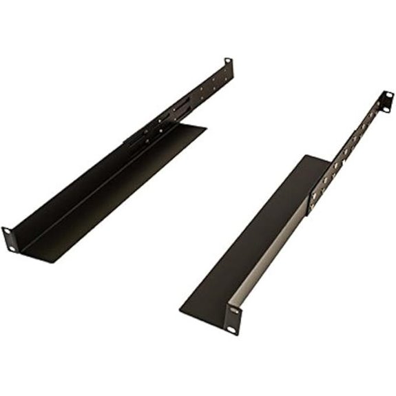NavePoint 1U Rack Mount 4-Post Shelf (33.5)