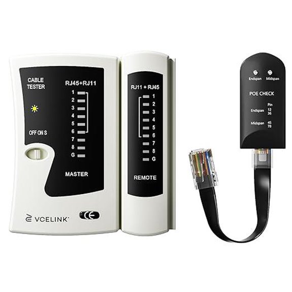 VCELINK Network Cable Tester with PoE Finder
