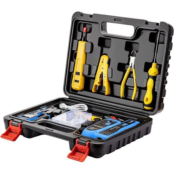 Network Tool Kit with Crimper and Wire Tracker
