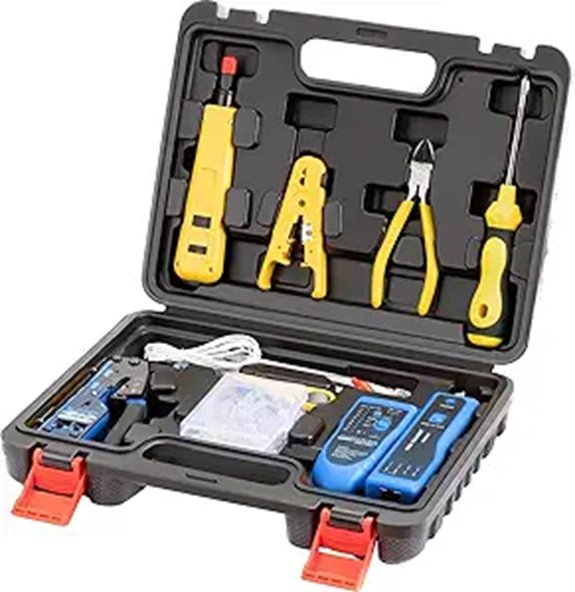 Network Tool Kit: Crimper Wire Tracker Punchdown Connectors