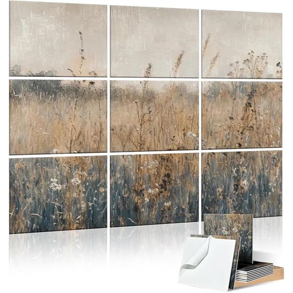9 Pack Wall Art Acoustic Sound Absorbing Panels