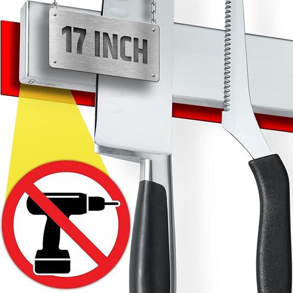 Magnetic Knife Holder Wall Mount (No Drill)