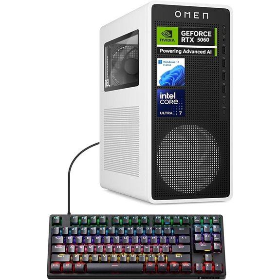 HP OMEN 16L Gaming Desktop with RTX 5060 and 64GB RAM