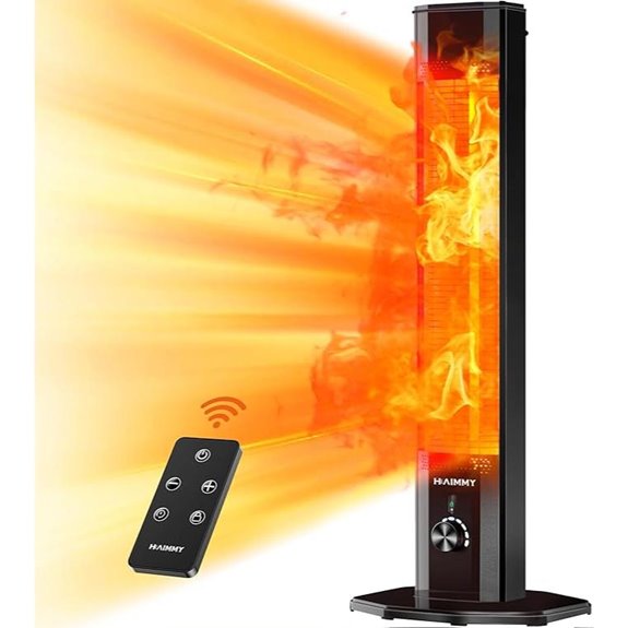 Haimmy 42in Infrared Outdoor Patio Heater with Remote