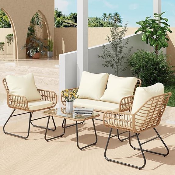 Outdoor Patio Furniture Set with Cushions