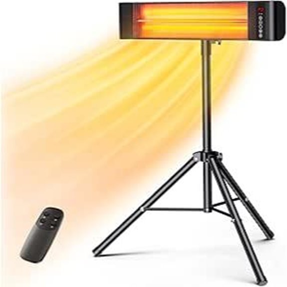 VAGKRI Outdoor Infrared Heater with Remote and Timer