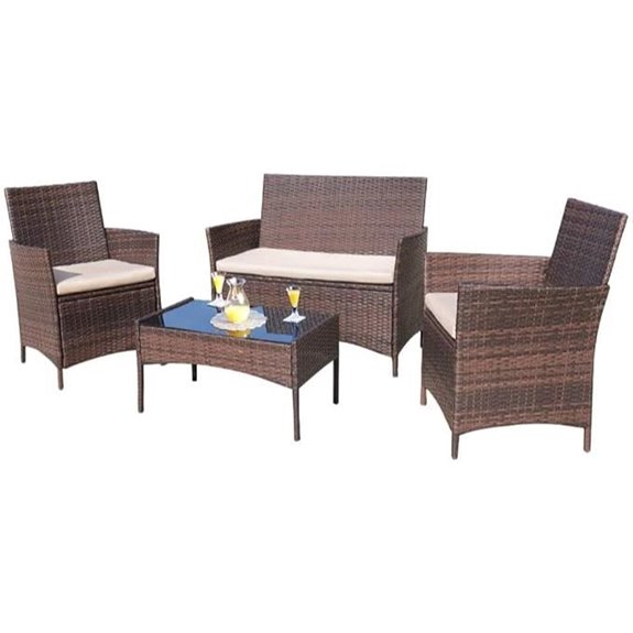 Homall 4-Piece Outdoor Patio Furniture Set