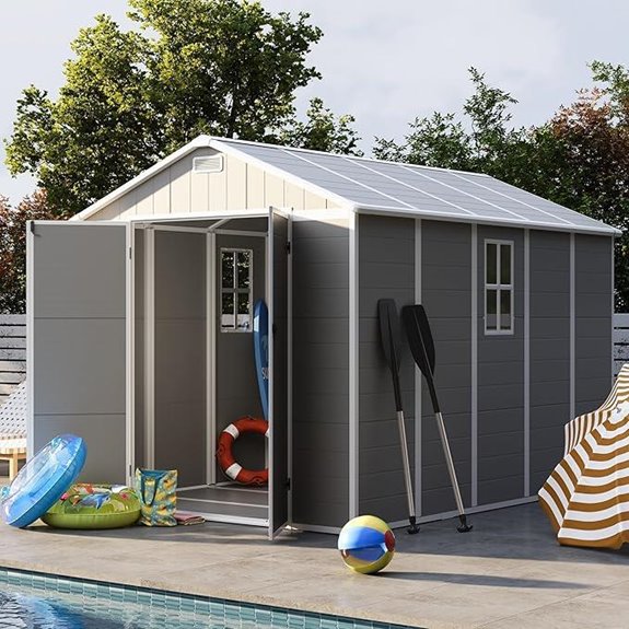 outdoor resin storage shed