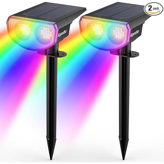 outdoor rgbw spotlight pack