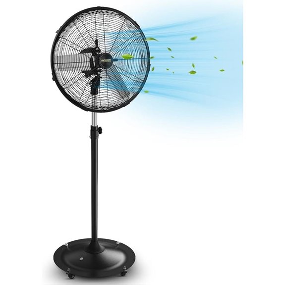 20 Waterproof Outdoor Pedestal Fan with 4 Speeds