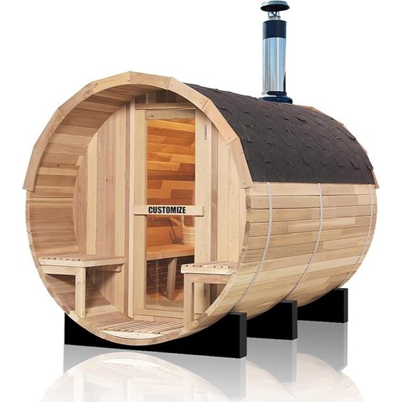 Outdoor Wooden Sauna Kit for 4-8 Persons