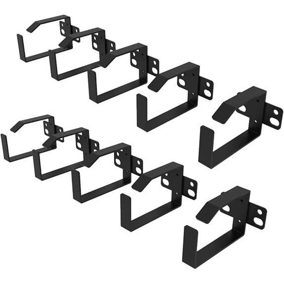 10 Pack Rack Cable Management D-Ring Hooks