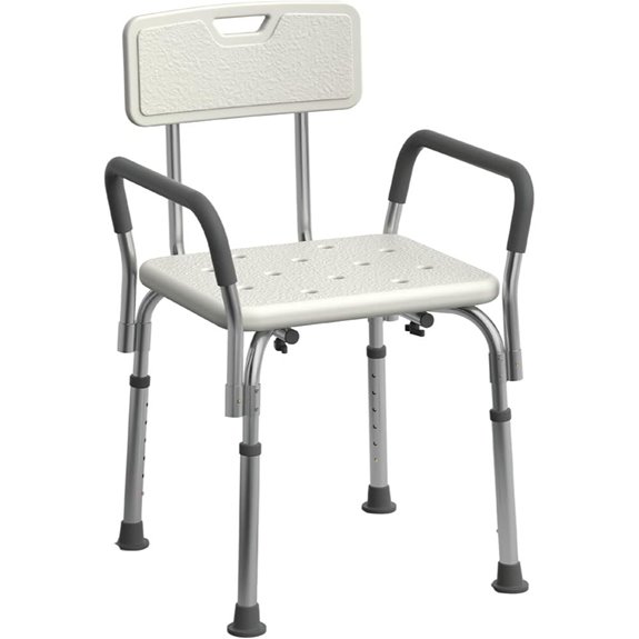 Medline Shower Chair with Padded Armrests and Back