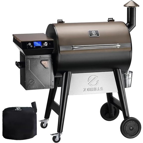 Z GRILLS Pellet Grill with PID Controller and Cover