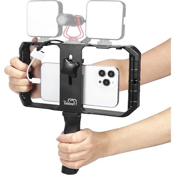 Taisioner Phone Video Stabilizer with Cold Shoe