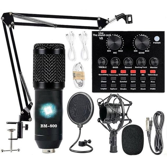 Podcast Microphone Bundle for Streaming and Recording