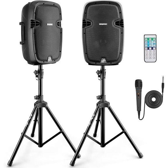 Pyle Portable 1000W Bluetooth PA System with Speakers