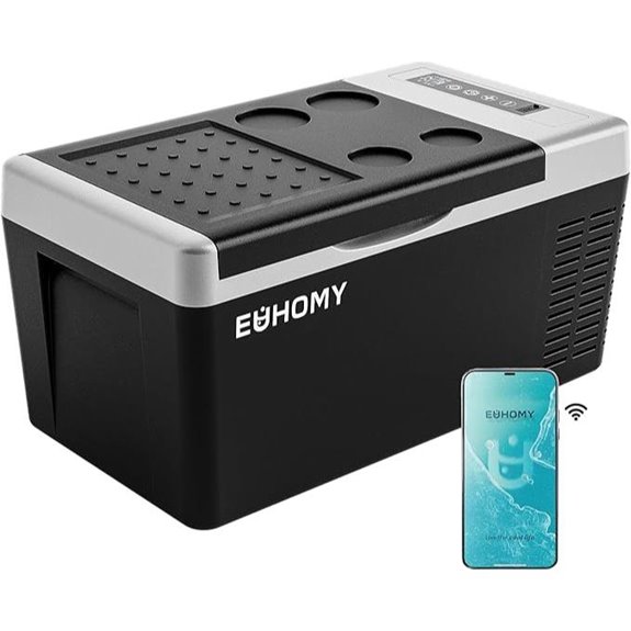 EUHOMY Portable 12V Refrigerator Cooler & Freezer