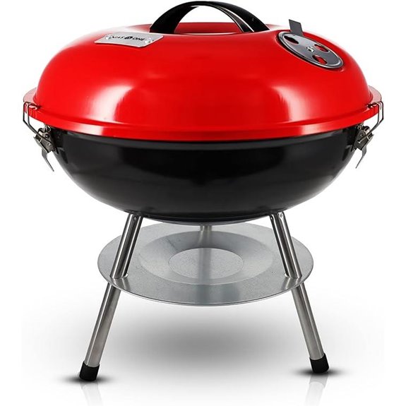 Gas One 14-inch Portable Charcoal Grill with Lid