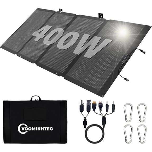 Portable 400W Foldable Solar Panel for Camping and RV