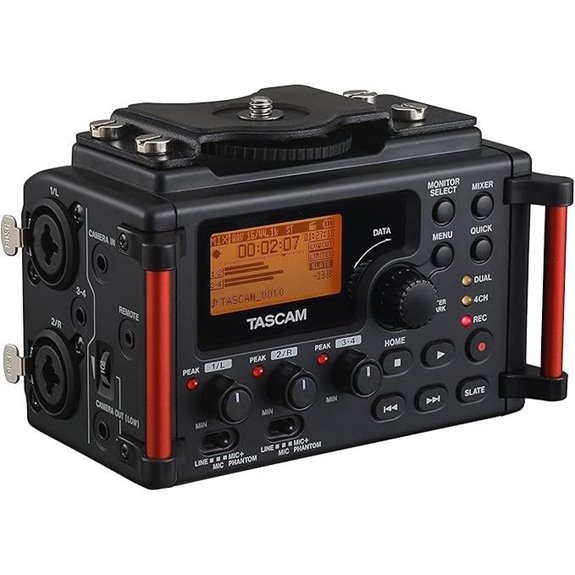 TASCAM 4-Channel Portable Audio Recorder for Videographers