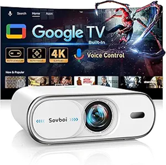 Sovboi 4K Portable Outdoor Projector with Smart Features