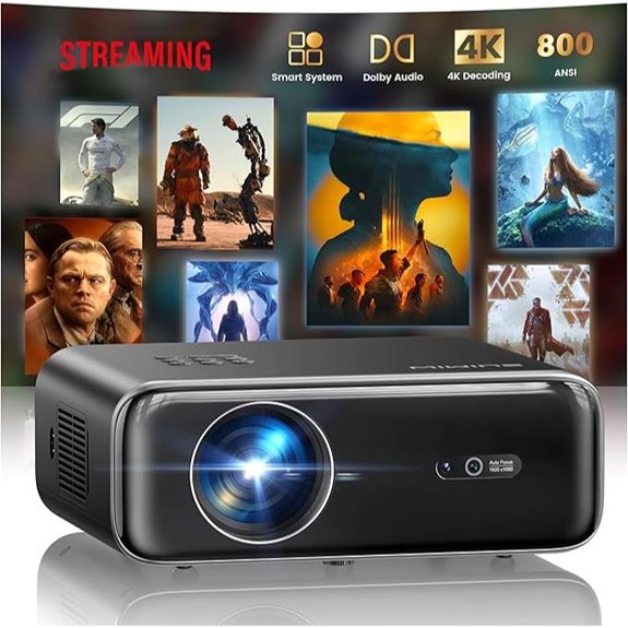 P62 Pro 4K WiFi Bluetooth Outdoor Projector