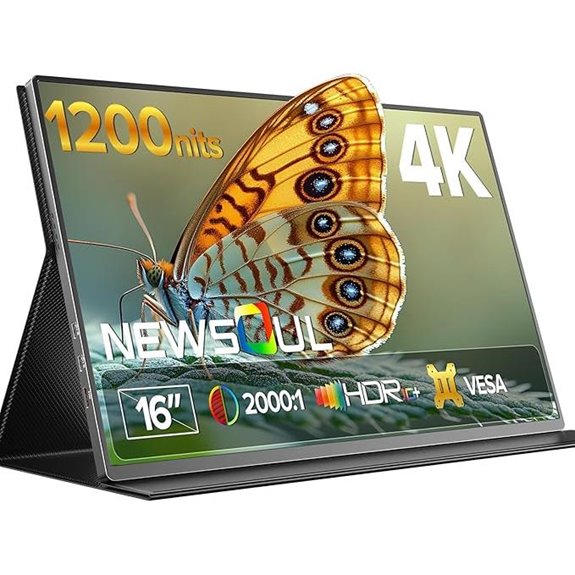 Newsoul 4K Portable Monitor with USB-C and HDMI