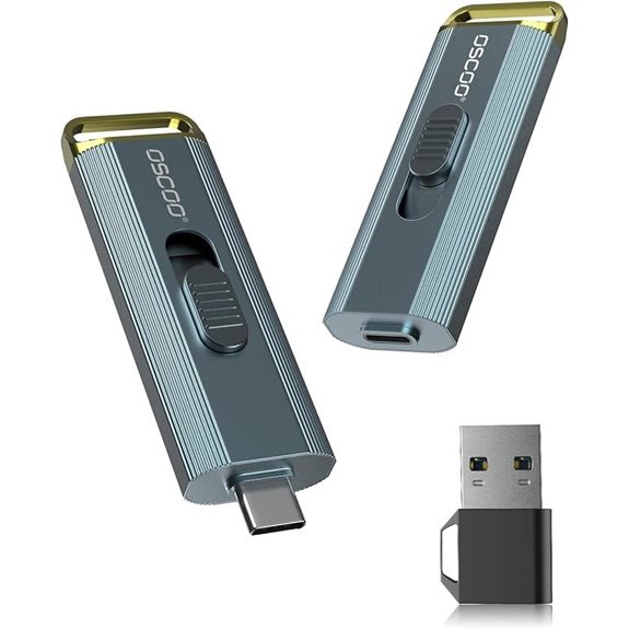 512GB Portable SSD with USB-C & A