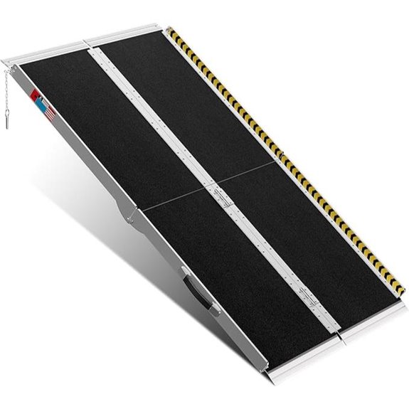 Portable Aluminum Wheelchair Ramp 5FT with Transition Plates