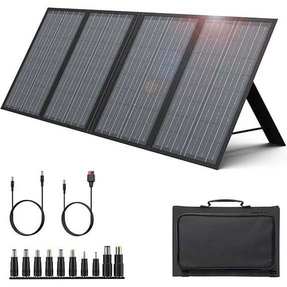portable 60w foldable solar charger