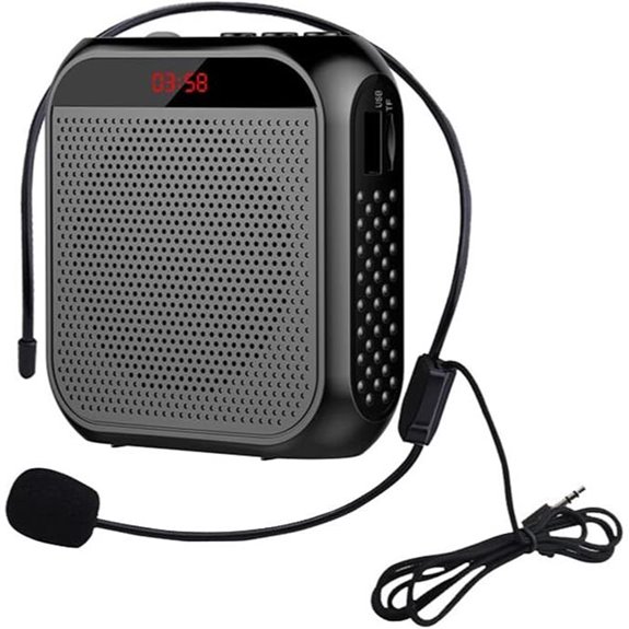Portable Voice Amplifier with Microphone for Teachers