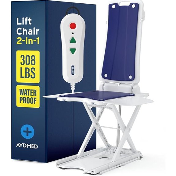 AYDMED 2-in-1 Portable Cordless Lift Chair