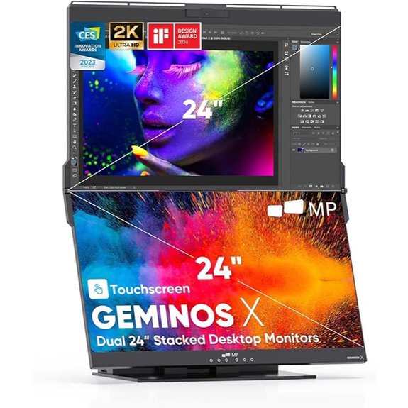 Mobile Pixels Geminos X Dual Monitor Workstation