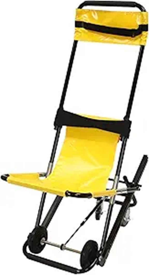 Manual Stair Lift Chair with Wheels for Elderly Transfer